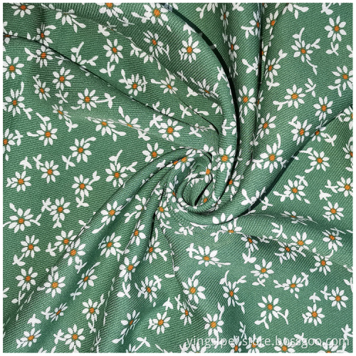 Rayon Druck großer Twill weicher Pfau -Hautstoff Stoff